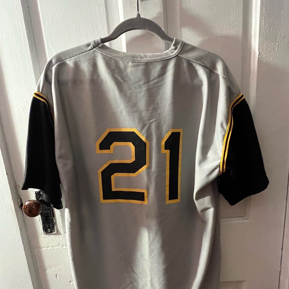 Gray and Black Men's Sports Jersey